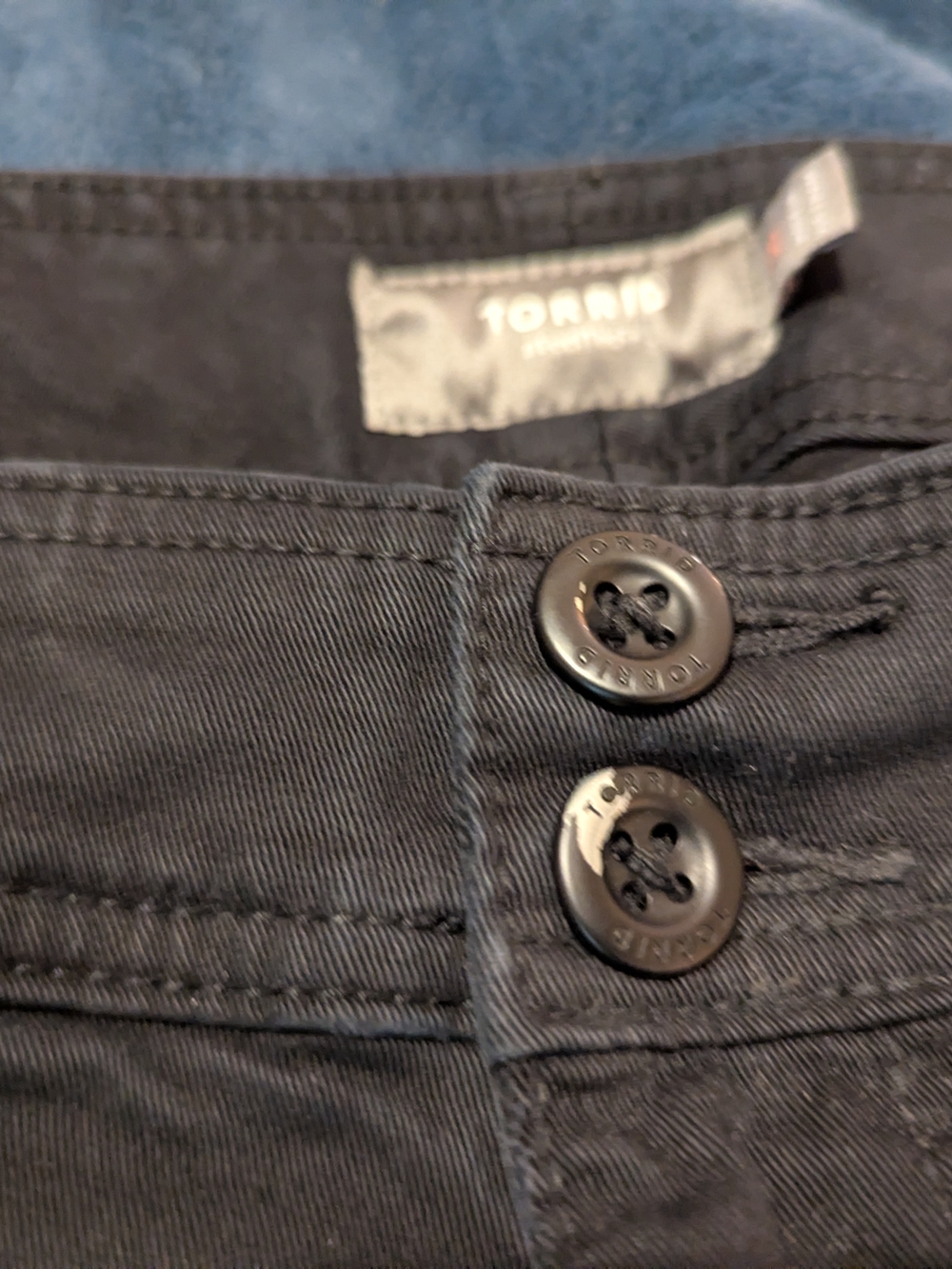 torrid Black High-Rise Button-Front Shorts - Picture 3 of 5
